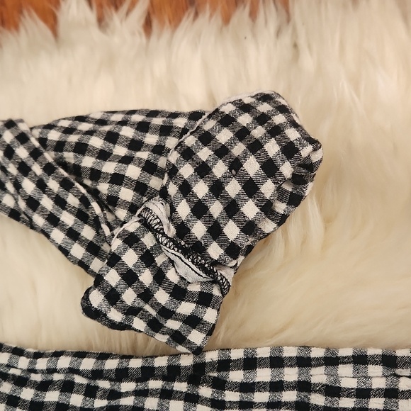 Joie White and Black Eguine Gingham Shirtdress - Picture 6 of 7